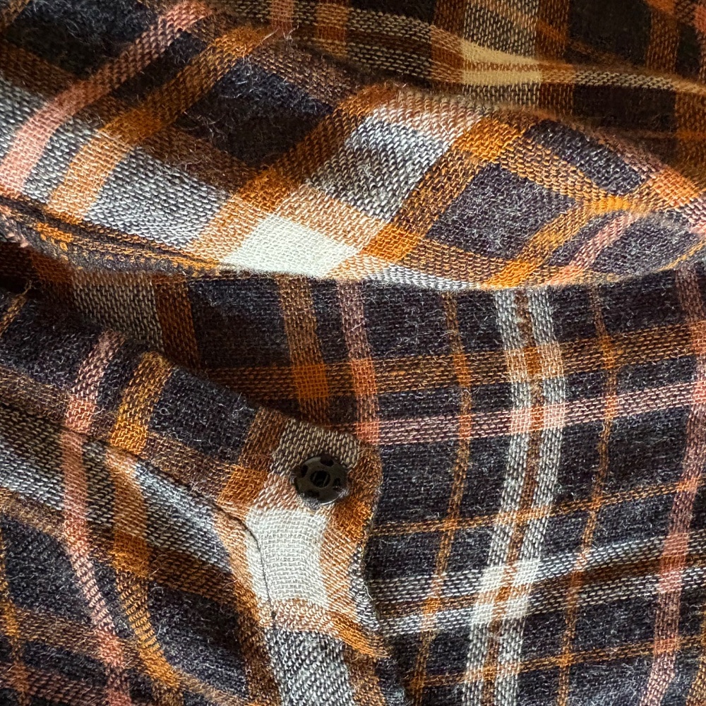 Madewell flannel wrap top XS- Cute and flattering! - Picture 11 of 13